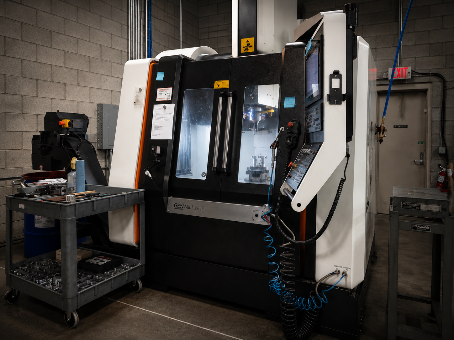 GEN MILL 2416 vertical machining center, second view